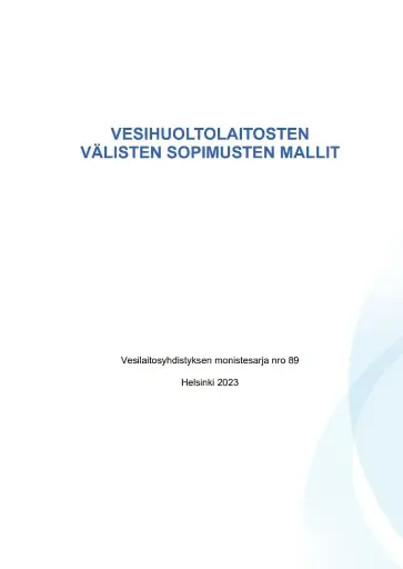 Vesihuoltolaitosten välisten sopimusten mallit